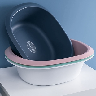 新款洗脸盆家用长方形大号加厚塑料洗菜盆婴儿童女洗脚盆洗衣服盆