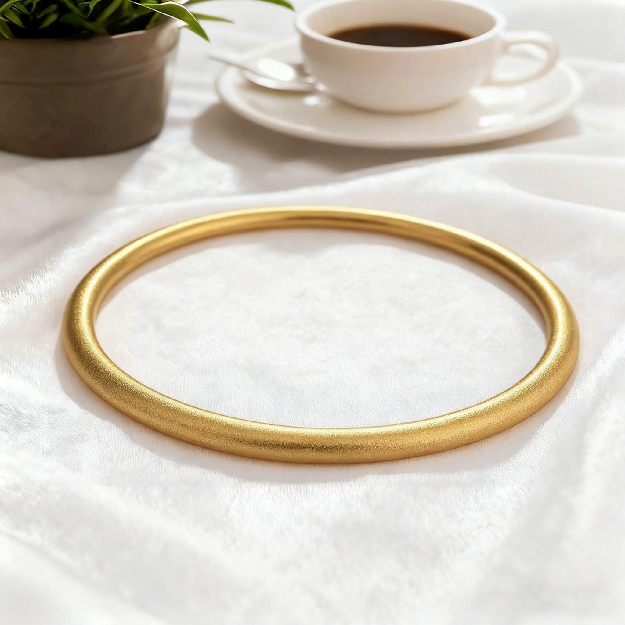 金包银男女款实心素圈送女友礼物