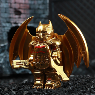 蝙蝠侠热能装甲新款重甲双造型复仇联盟黑暗骑士拼插积木人仔儿童