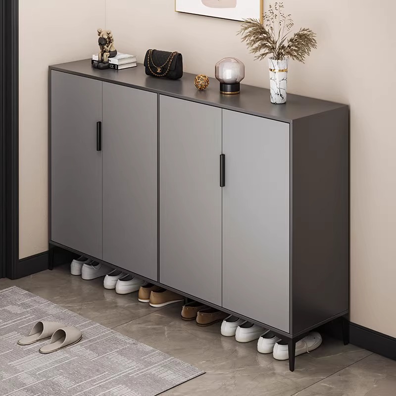 门口入门鞋柜家用门口鞋柜室外过道电梯口家用门口收纳柜一体靠墙