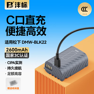 沣标DMW-BLK22电池松下DC-S5 S5K S5M2 GH6 GH5M2 S52X G9M2微单S5二代mark2充电器Lumix相机W/C/K配件非原装