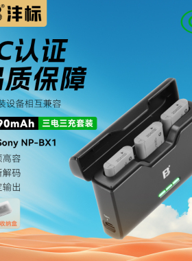 沣标NP-BX1电池for索尼ZV1 F黑卡RX100M7 M6 M5a M4 M3 hx50相机DSC-WX500 RX1Rm2 HX99 90 wx400充电器sony