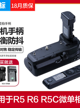 沣标BG-R10手柄佳能EOS R5 R6 R5C R6 Mark II微单相机bgr10电池盒R6二代mark2竖拍遥控器单反拍照快门线配件