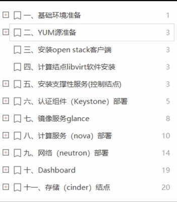 OpenStack（T版）云计算手动部署文档，包括文档，视频，软件包等