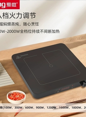 爱庭Ating家用匀火超薄电磁炉IH-型电磁灶2000WS20M-B大功率小