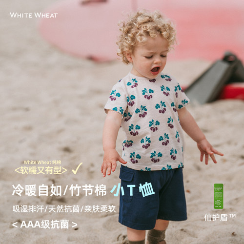 whitewheat休闲短袖T恤
