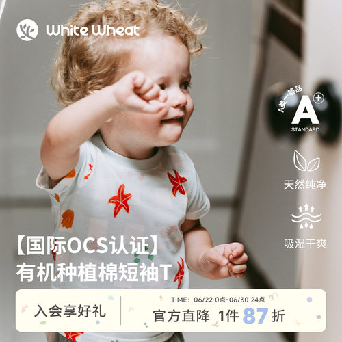 whitewheat海洋循环图短袖T恤