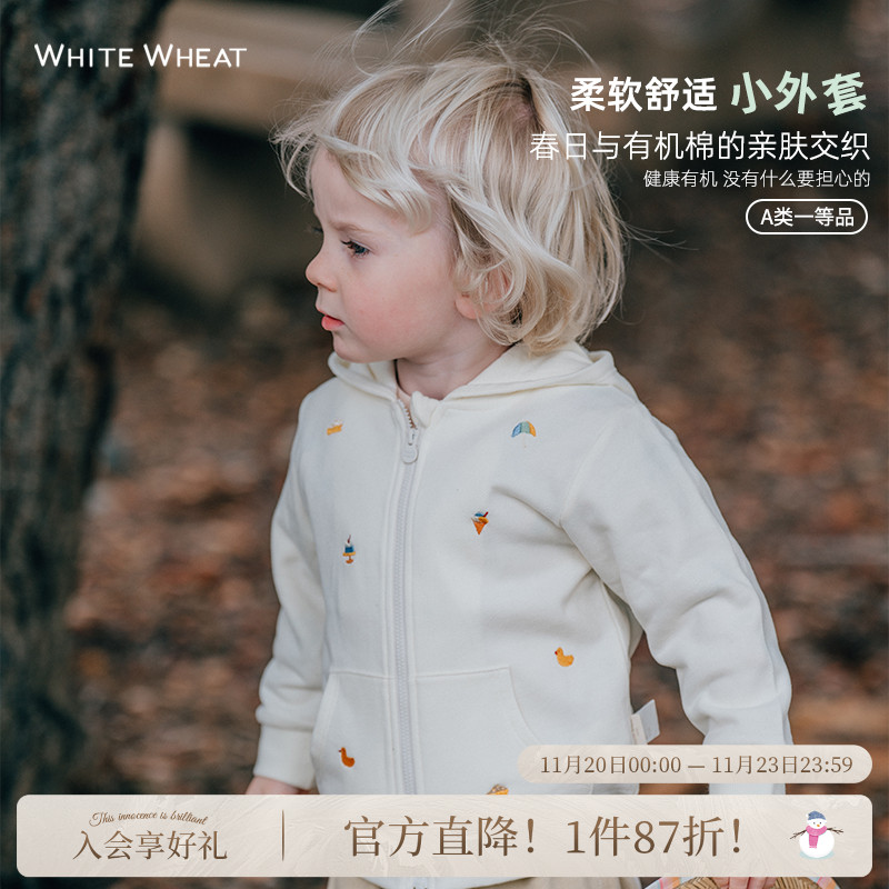 whitewheat春季连帽外套