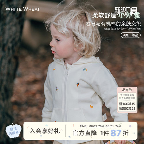 whitewheat【万人选购】刺绣外套