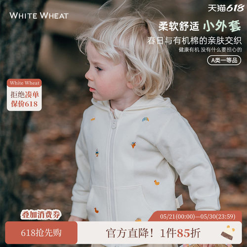 whitewheat【万人选购】刺绣外套