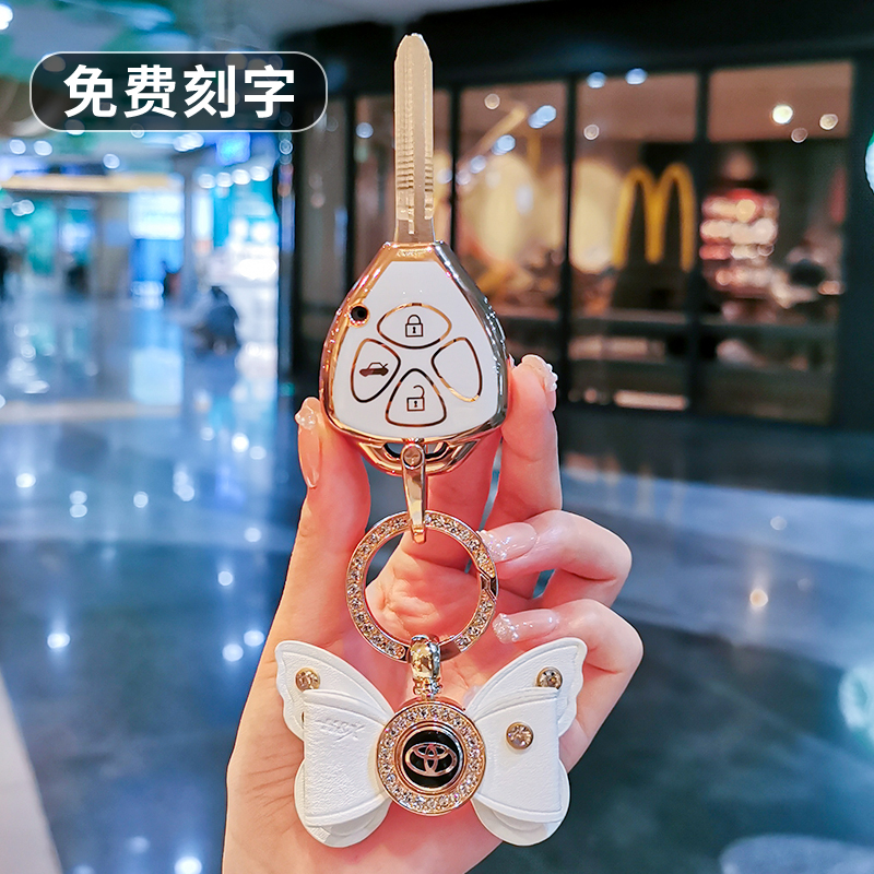 适用丰田老款卡罗凯美瑞rav4钥匙图片