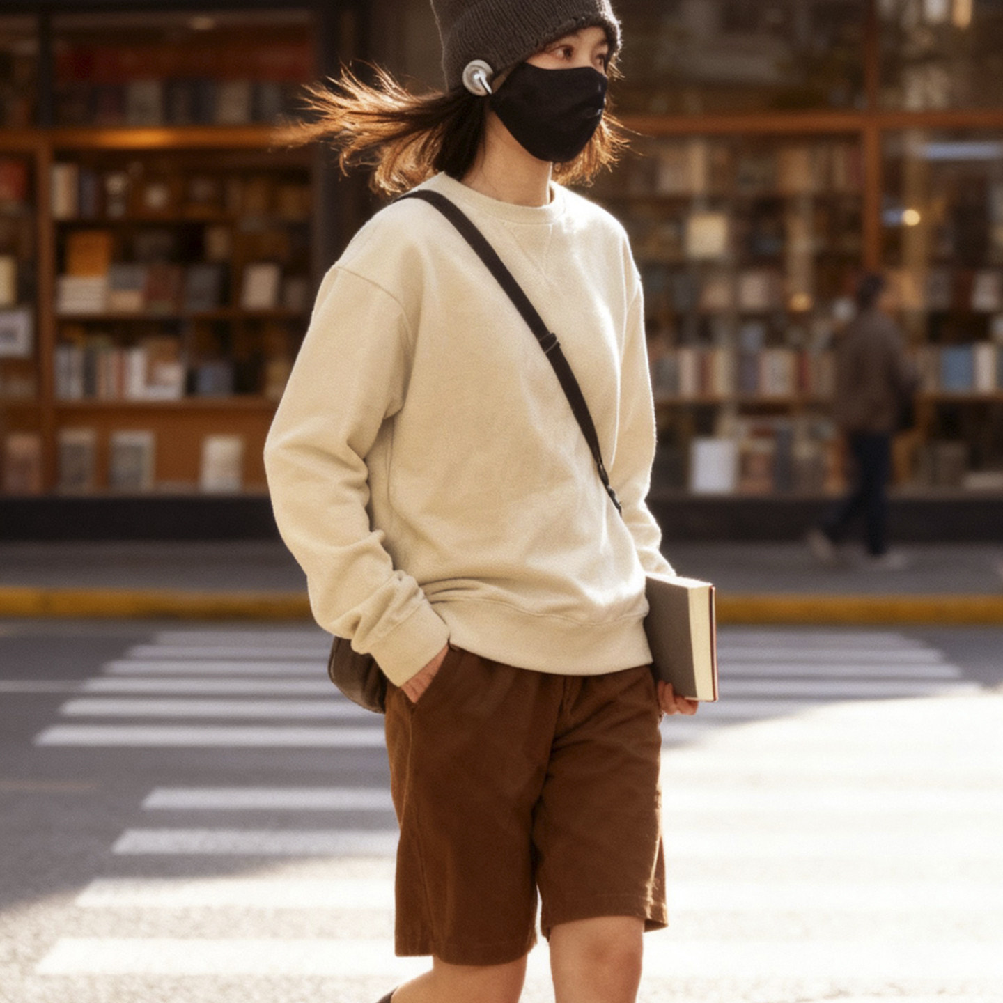 逆壳中性纯棉卫衣百搭重磅毛线圈男女款情侣抗拉扯不起球宽松上衣
