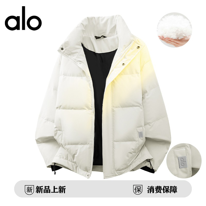 官方奥特莱斯品牌折扣 情侣轻奢冬季羽绒服男女90白鸭绒外套潮