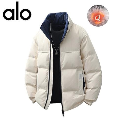 官方奥特莱斯品牌折扣 美式新款立领简约风90鸭绒百搭羽绒服男