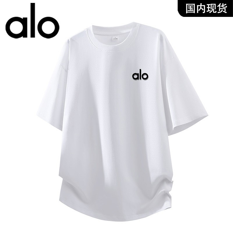 官方奥特莱斯品牌折扣 男女重磅纯棉运动休闲短袖圆领宽松T恤