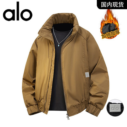 官方奥特莱斯品牌折扣 冬季美式立领保暖棉服男士短款飞行棉衣