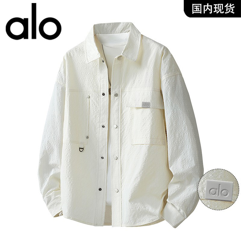 官方奥特莱斯品牌折扣 大码宽松春季长袖衬衫男款休闲工装衬衣