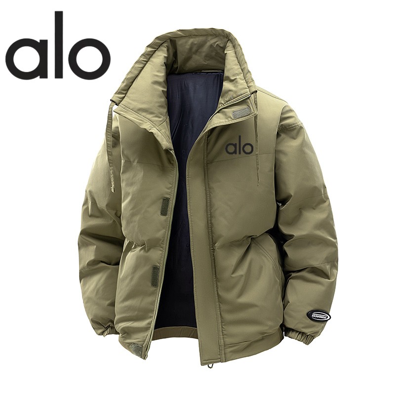 官方奥特莱斯alo官网联名男士冬季棉袄子防风防寒保暖立领棉服