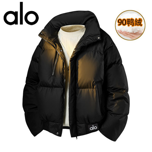 官方奥特莱斯品牌折扣 情侣冬季羽绒服男女90白鸭绒面包服外套