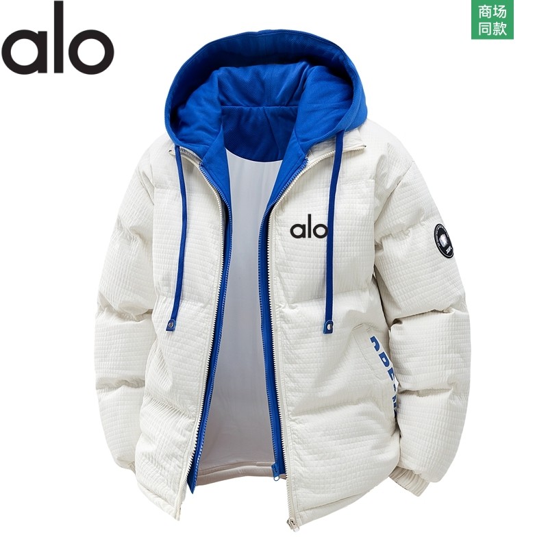 官方奥特莱斯品牌折扣 服男假两件连帽加厚保暖棉衣外套