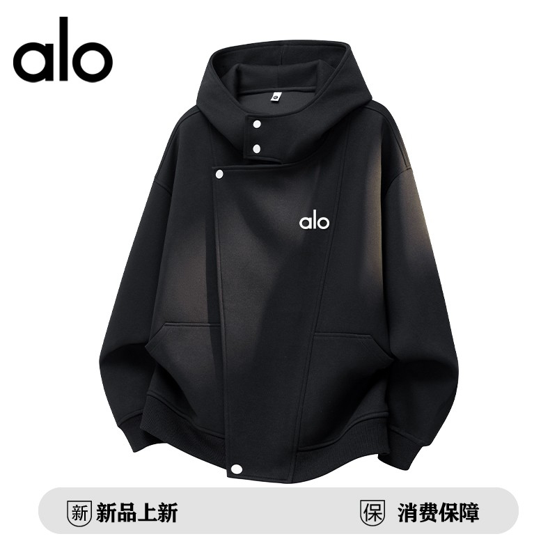 官方奥特莱斯品牌折扣情侣秋季潮流开衫连帽卫衣男女设计感外套