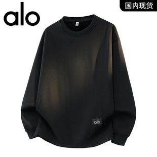 官方奥特莱斯品牌折扣 男款春季2026纯色长袖宽松大码卫衣潮流