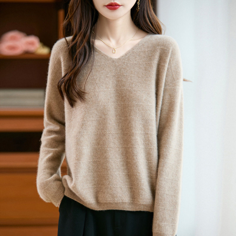 卡都娜无缝一体羊毛针织内搭女式毛衣