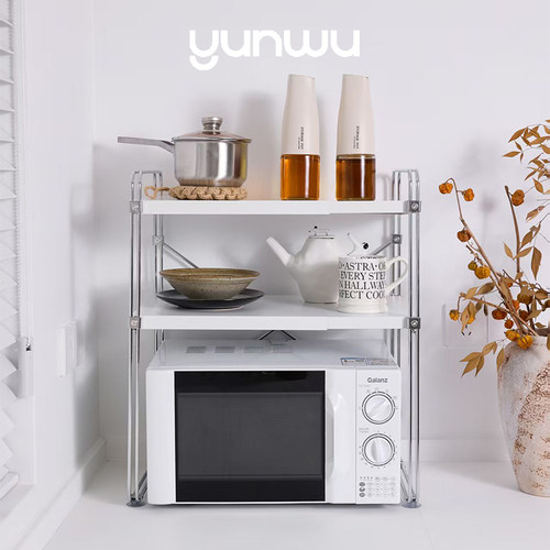 云物生活分层微波炉置物架