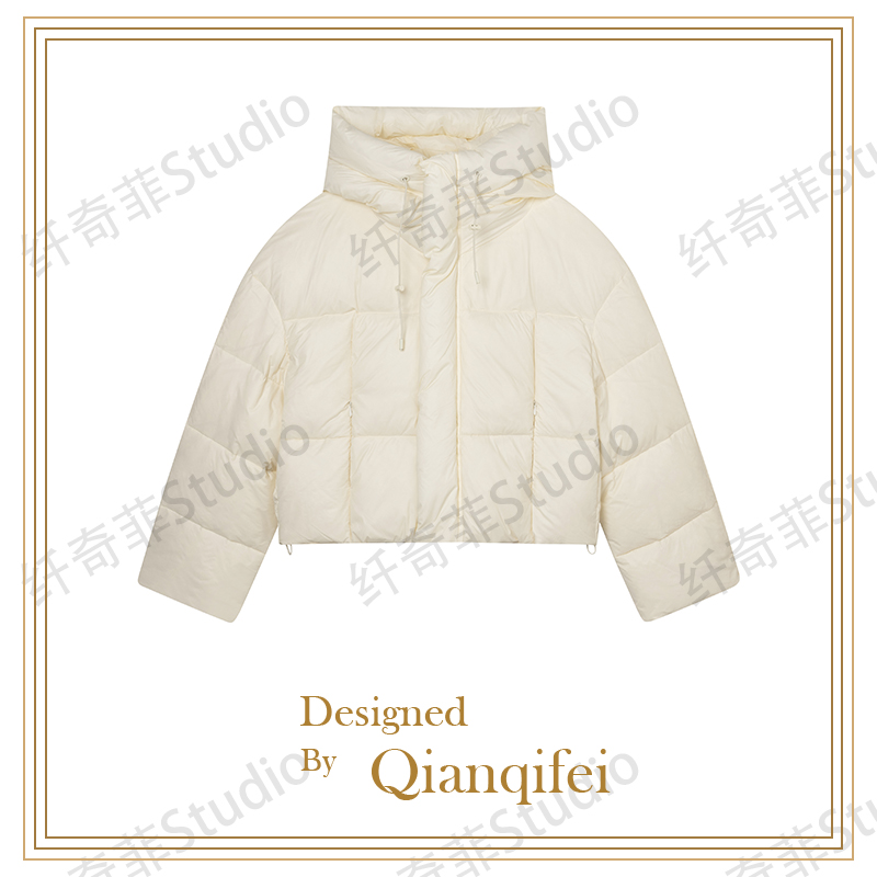 【5原】2023新款韩版轻盈小个子短款连帽鹅绒服MW28866