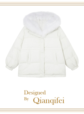 5原【冬日小暖炉】2023新款可拆卸大毛领加厚羽绒服 MW24941
