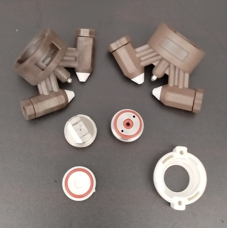 干雾加湿器配件工业加湿器喷雾嘴二流体水汽混合雾化器喷头堵头盖