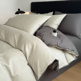 2026新款全棉纯棉立体提花四件套不退色不起球亲肤舒适叠石桥家纺