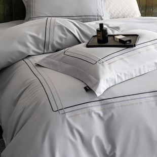 2025秋冬60支长绒棉全棉意式轻奢刺绣四件套南通海门叠石桥家纺