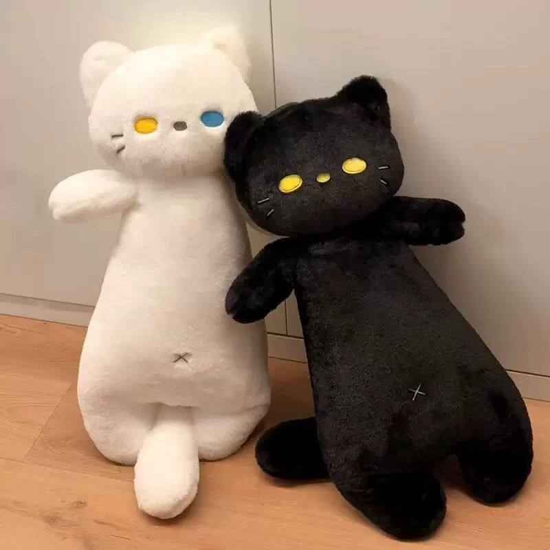 可爱娃娃猫猫咪造型毛绒玩偶可夹腿超大号长条抱枕女生礼物大抱枕