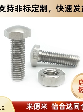 STBBM/STBCM4/5/6/8-10/15/20/25/30/35头部R型粗牙镀镍定位螺栓