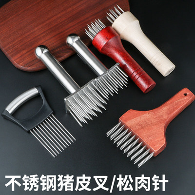 扣肉插肉针大号脆皮五花肉扎孔器香肠扎孔工具腌肉扎针肉皮扎孔器