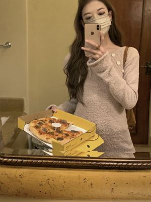soolrok不规则百搭软糯打底衫