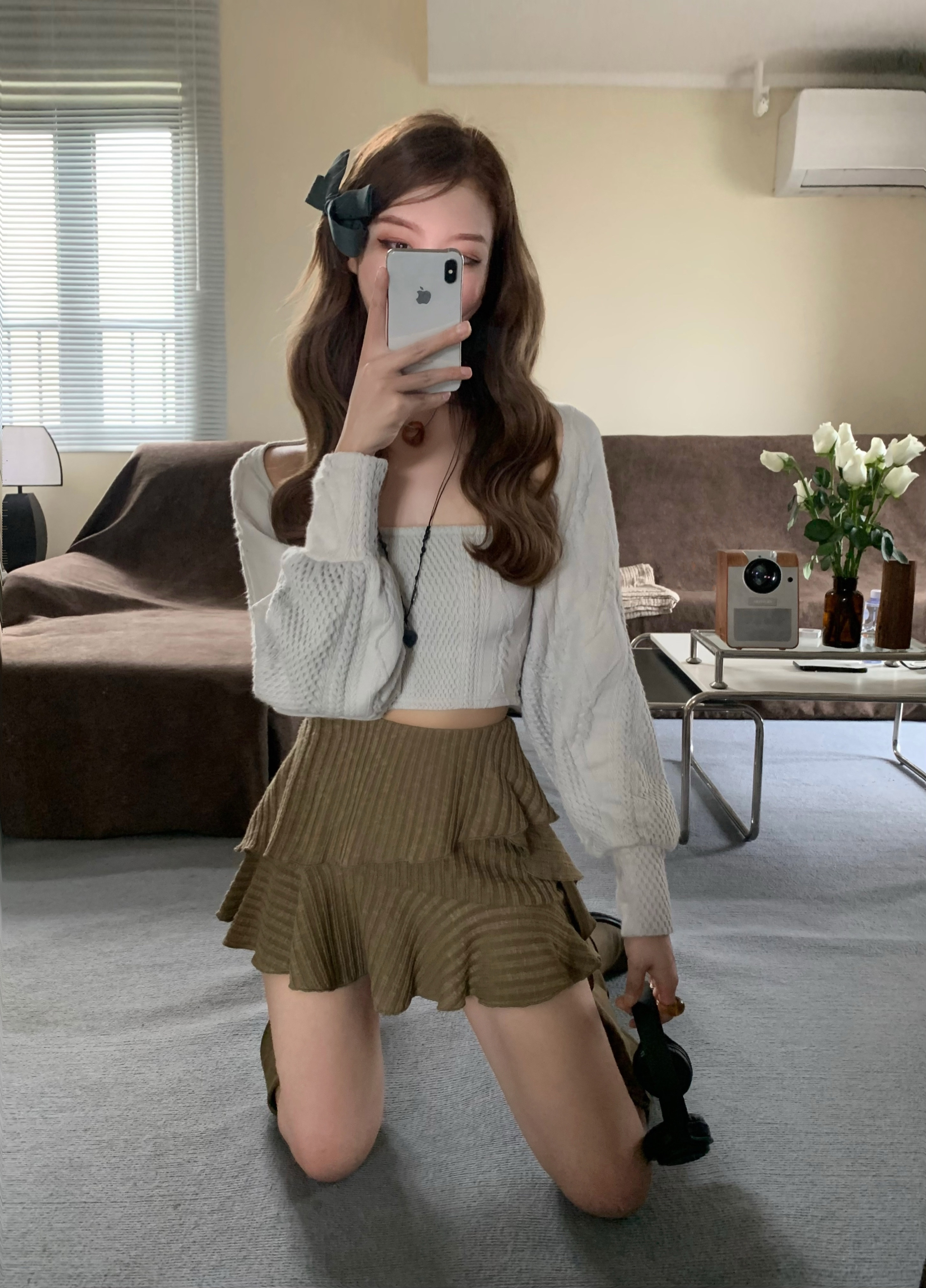 soolrok松未韵一不规则百褶半裙