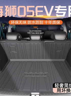 适用25款比亚迪海狮05EV专用后备箱垫TPE尾箱垫子用品车内装饰DMI