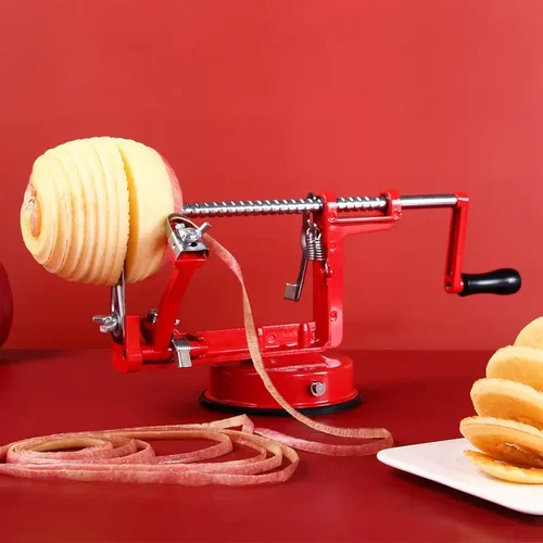 手摇式三合一苹果削皮器多功能水果去皮器削皮机不锈钢削皮器德国