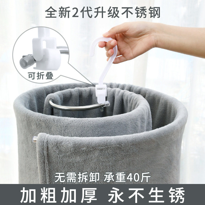 厂家直销包邮不锈钢螺旋晾衣架旋转多功能衣架晒被子晒床单晾衣杆