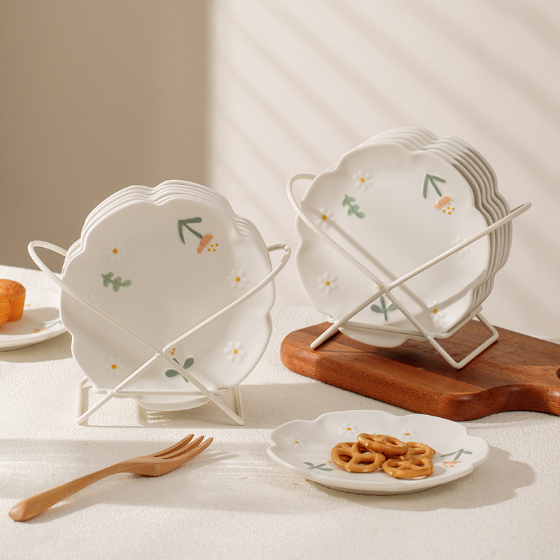 精致小吃碟陶瓷吐骨盘碟