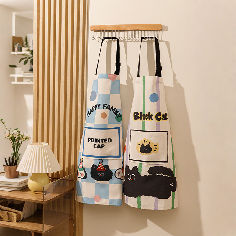 厨房围腰防水防油围裙工作服罩衣