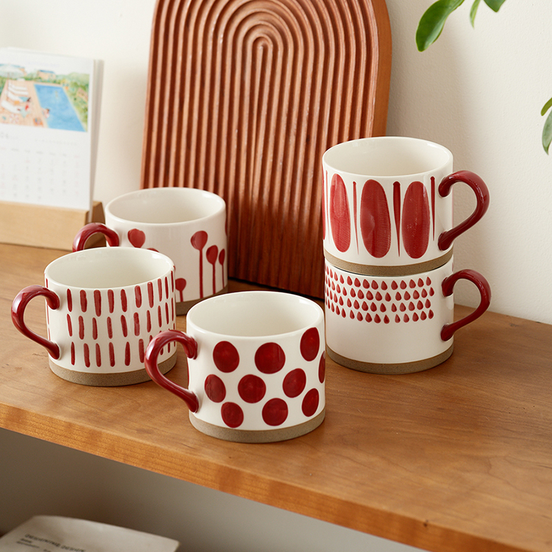 日式陶瓷马克杯水杯咖啡杯牛奶杯