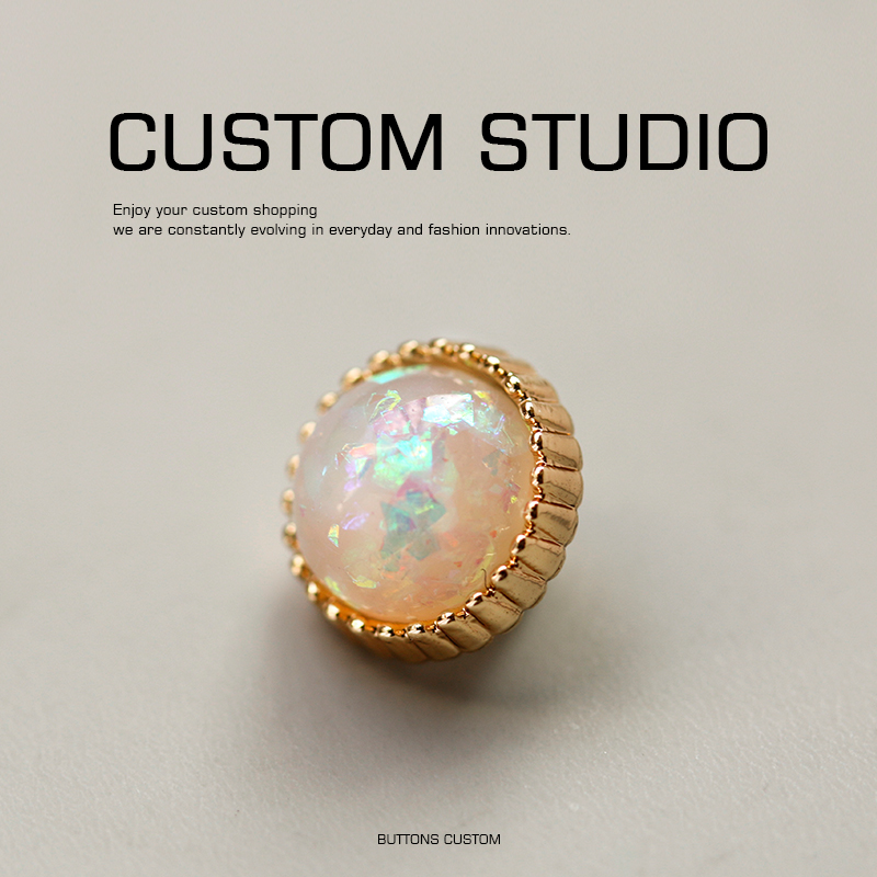 幻彩镭射猫眼渐变高端纽扣