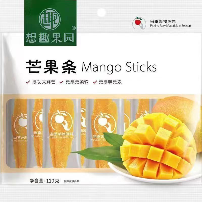 想趣果园泰式芒果条缤纷水果干110g独立包装果脯蜜饯休闲小零食