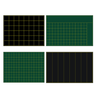 学校班级粉笔字书法竞赛用七言古诗词书写黑板磁性贴田字格方口格米字格带署名软磁贴