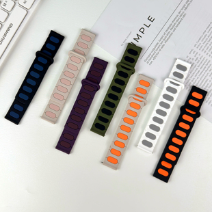 sport S3手表带硅胶替换带 s1Pro运动color1 腕带 适用小米watch 2智能运动男女41mm磁吸椭圆扣新款