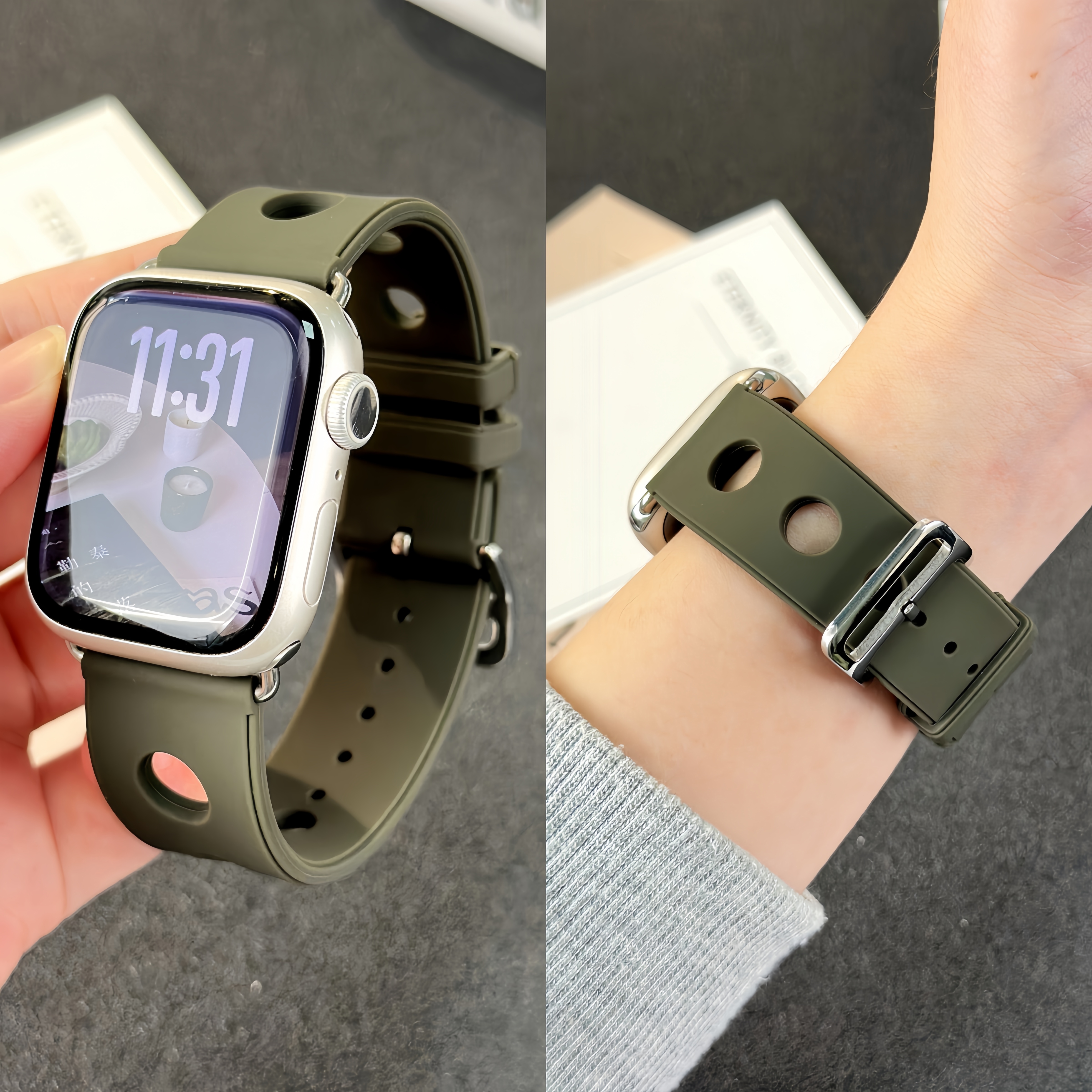 适用iwatch11表带硅胶S11手表带