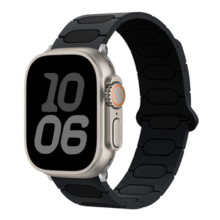 适用iwatch11表带S11苹果S10手表带applewatch10代运动S8硅胶S7夏季 磁吸扣42mm Ultra女生se3男创意高级S9新款